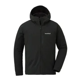 Montbell Jacket - Men's CLIMAPRO 200 Hooded Black | Wind Resistant | Water Repellent