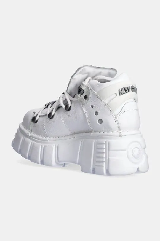 New Rock leather sneakers Napa Blanca + Vacuno Blanco + Tower Blanco white color M-106N-C27