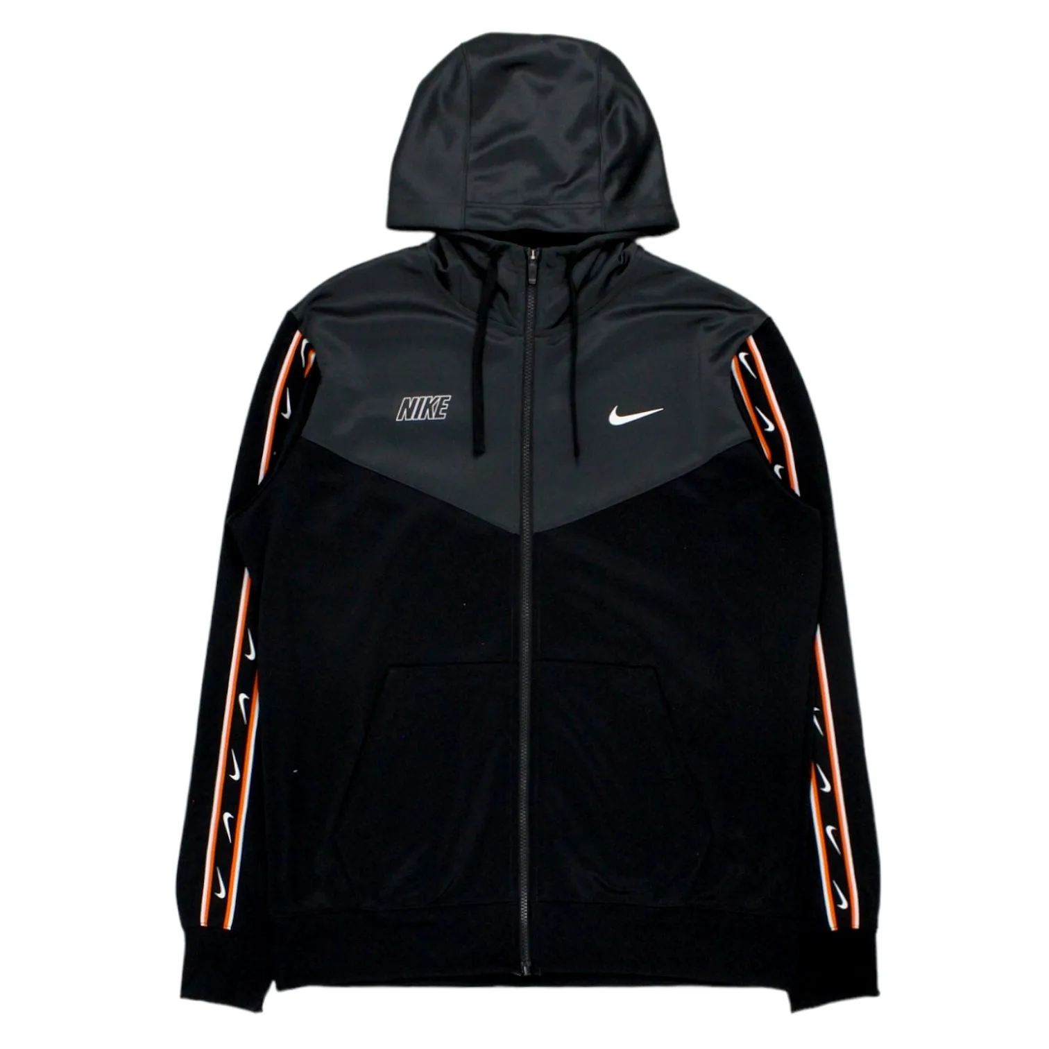 Nike Black/Green Striped Arm Hoodie