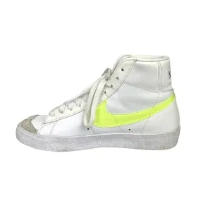 Nike Blazer Mid 77 White Lace Up Leather Trainers Walking Sneakers Shoes Sz 6.5