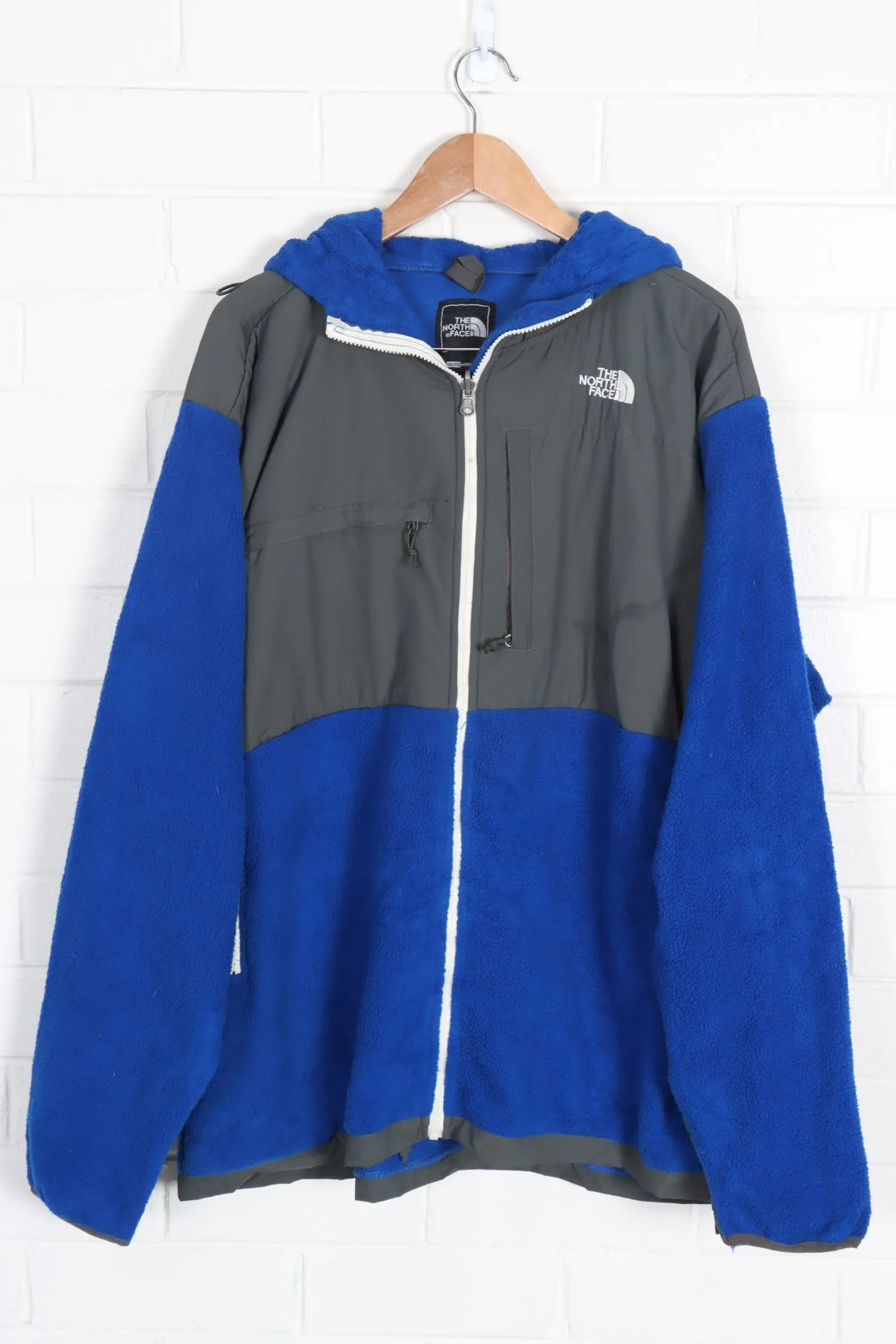 North Face Royal Blue Hooded Fleece (XXXL)