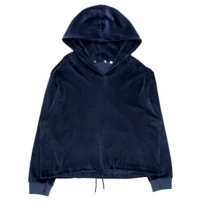 NRBY Navy Velour Hoodie