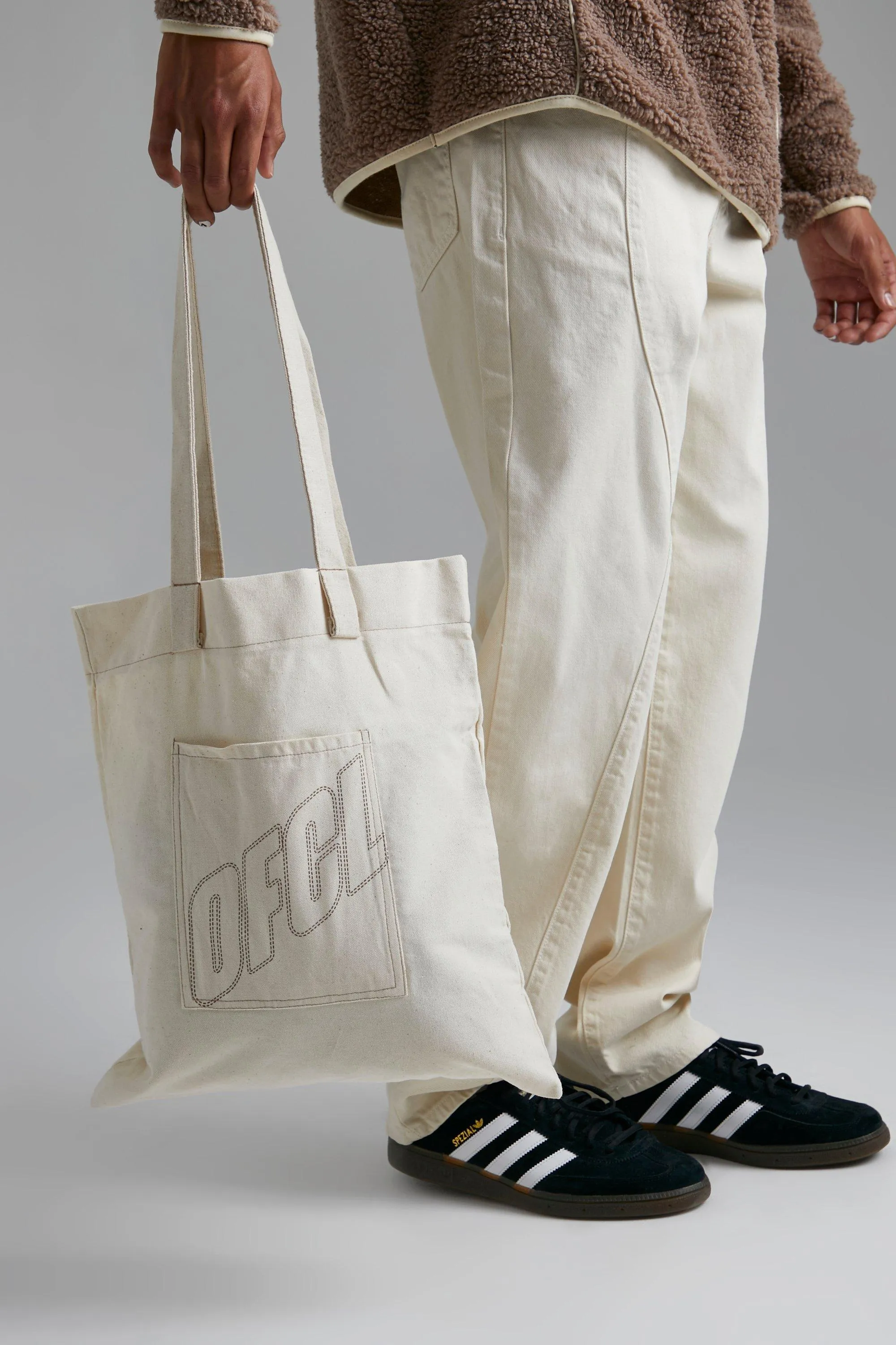 Ofcl Pocket Canvas Tote Bag