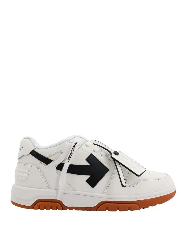 Off-White Leather sneakers with iconci zip tie