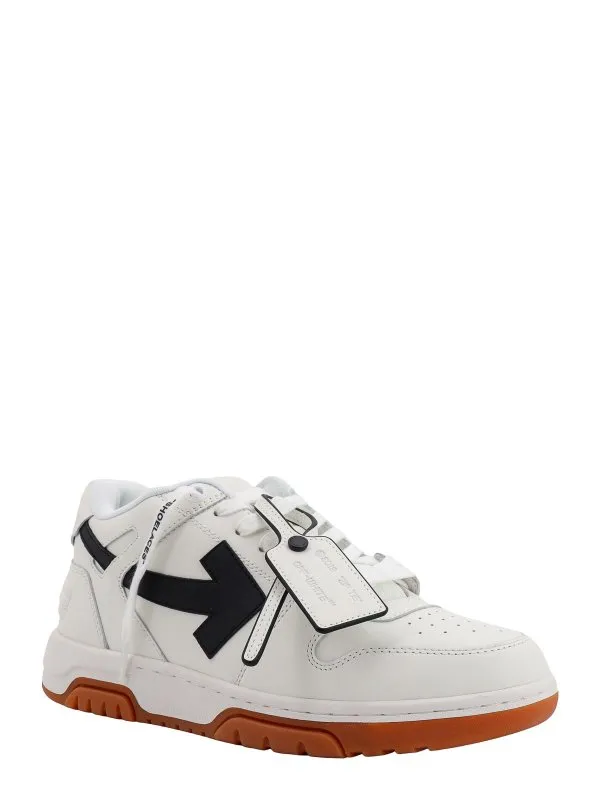 Off-White Leather sneakers with iconci zip tie