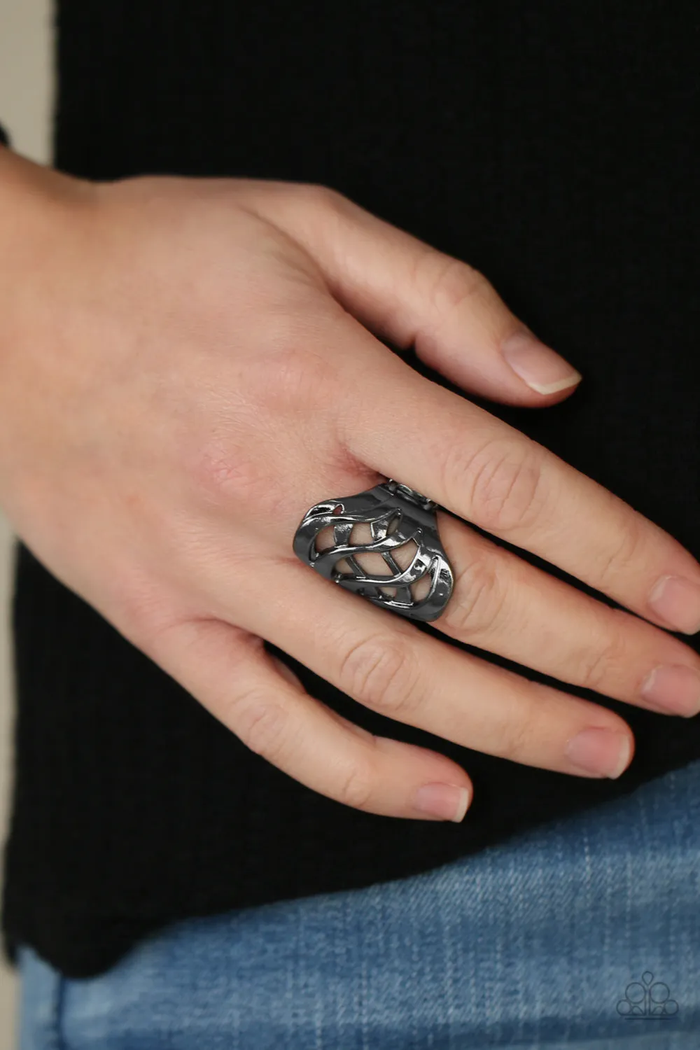 Open Fire Black Ring - Shop Now!