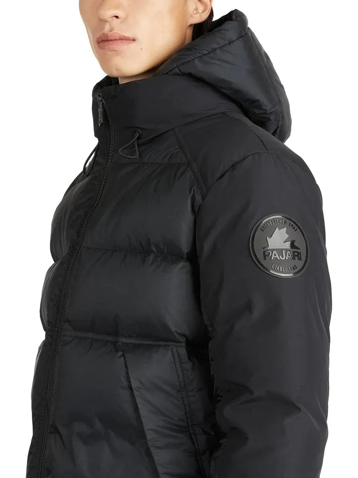 Pajar Griffen Mixed-Media Puffer Jacket with Det Dinner - BLACK