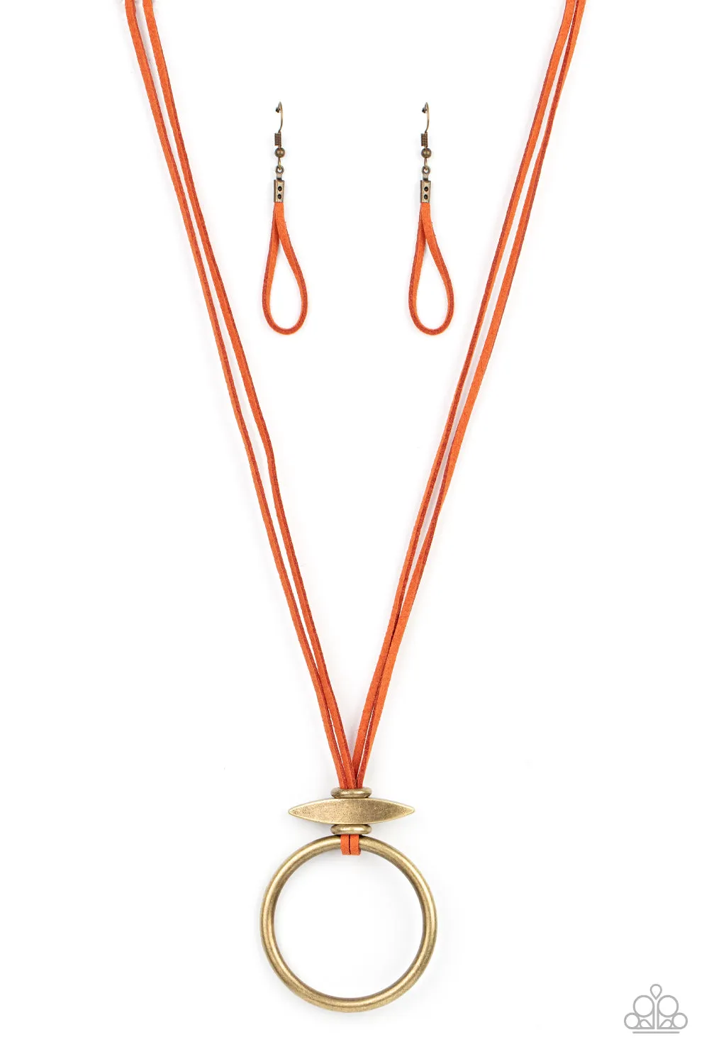 Paparazzi Nomad Orange Necklace - Noticeable