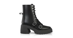 Platform Combat Ankle Boots 58876