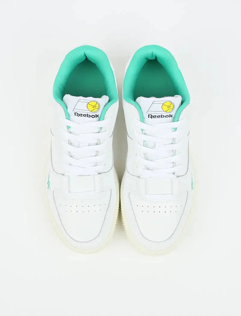 Reebok White Chalk Merald Dual Court Trainer