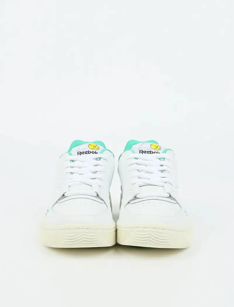 Reebok White Chalk Merald Dual Court Trainer