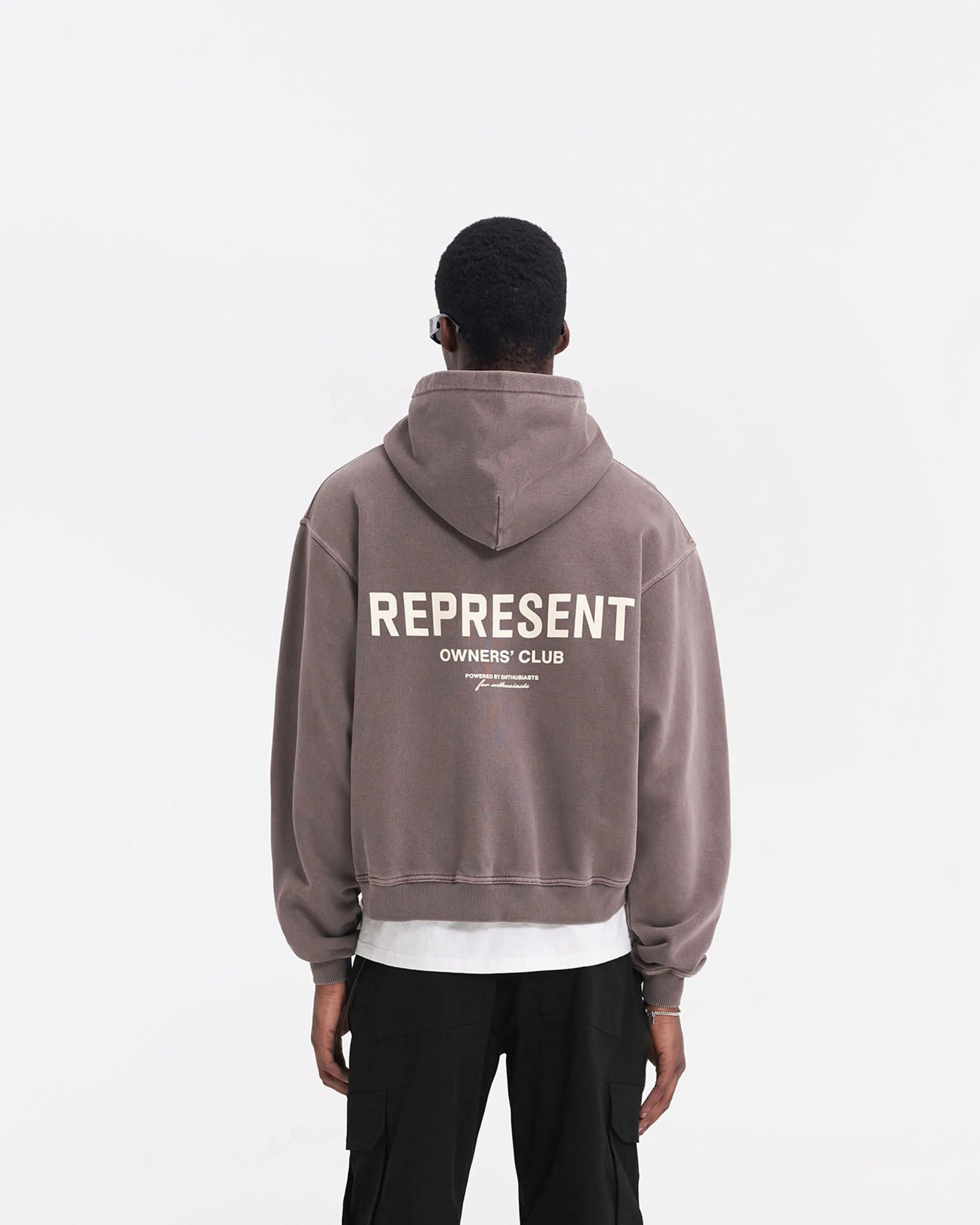 Represent Owners Club Zip Hoodie - Fog