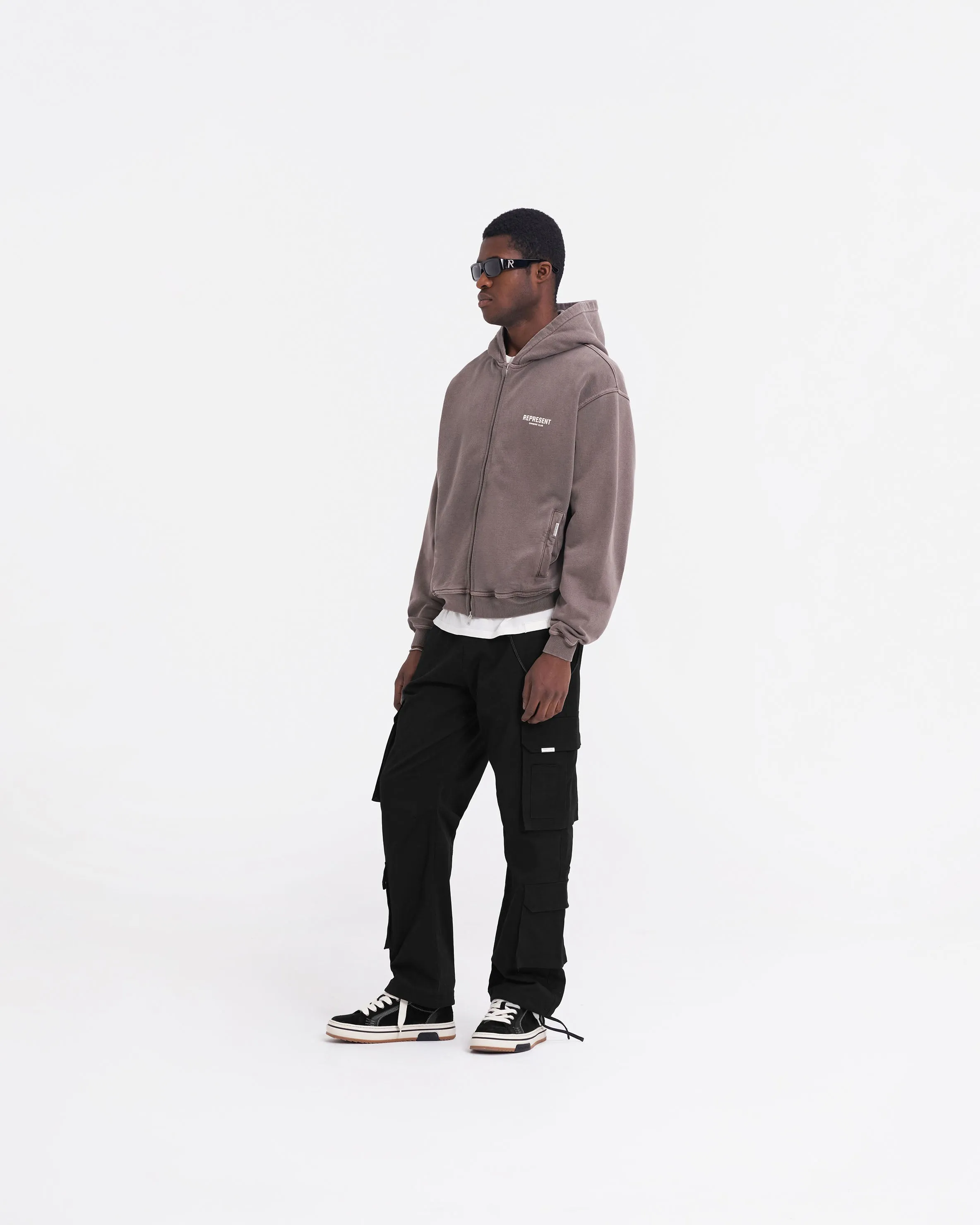 Represent Owners Club Zip Hoodie - Fog