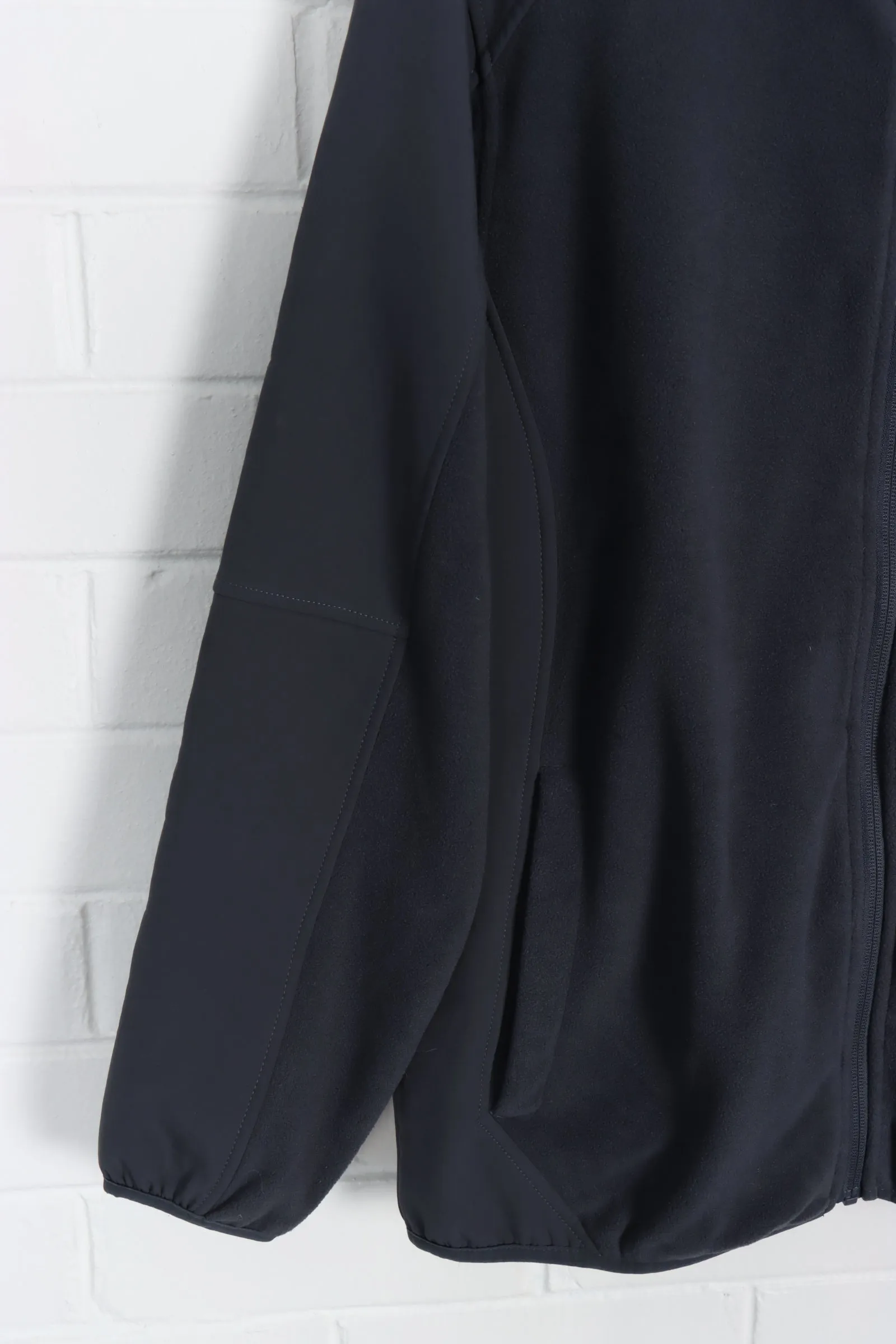 Result: Dark Grey Panel Zip Up Fleece by REEBOK in Size XL