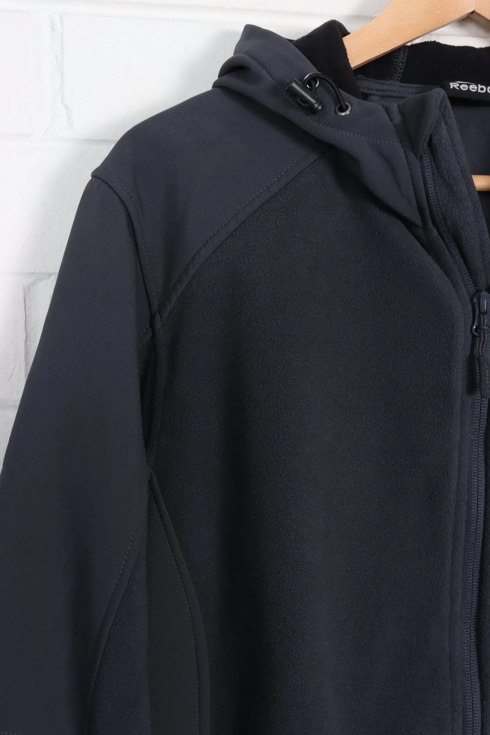 Result: Dark Grey Panel Zip Up Fleece by REEBOK in Size XL