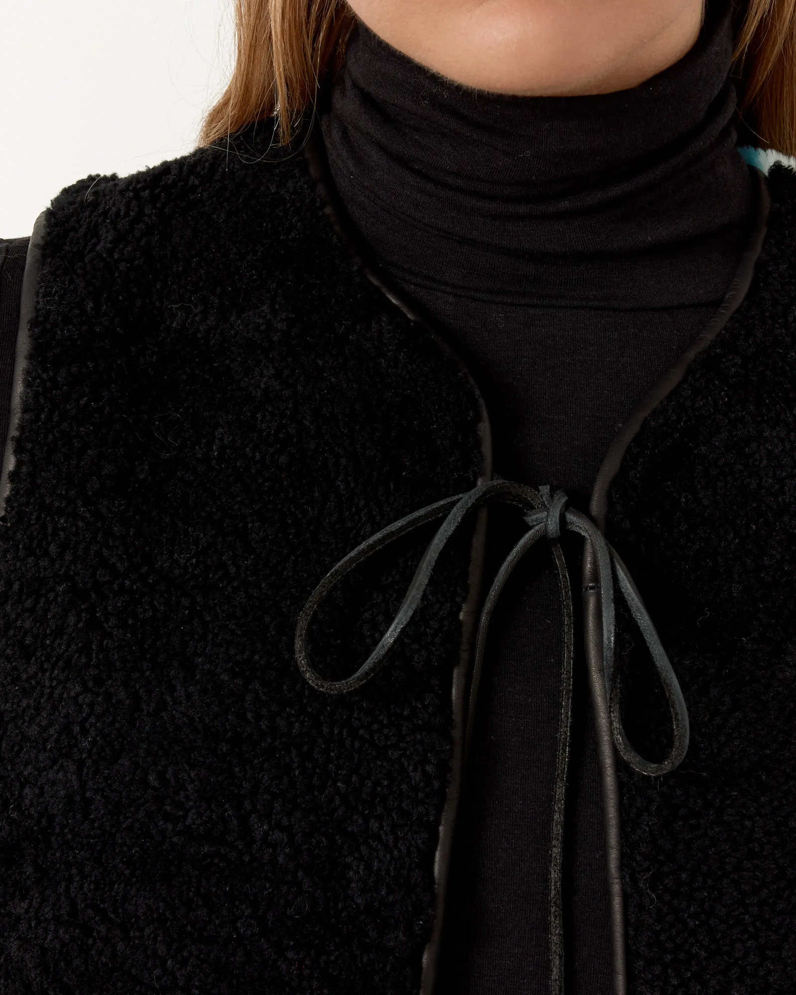 Reversible Shearling Vest - Best reversible shearling vest for stylish outfits.