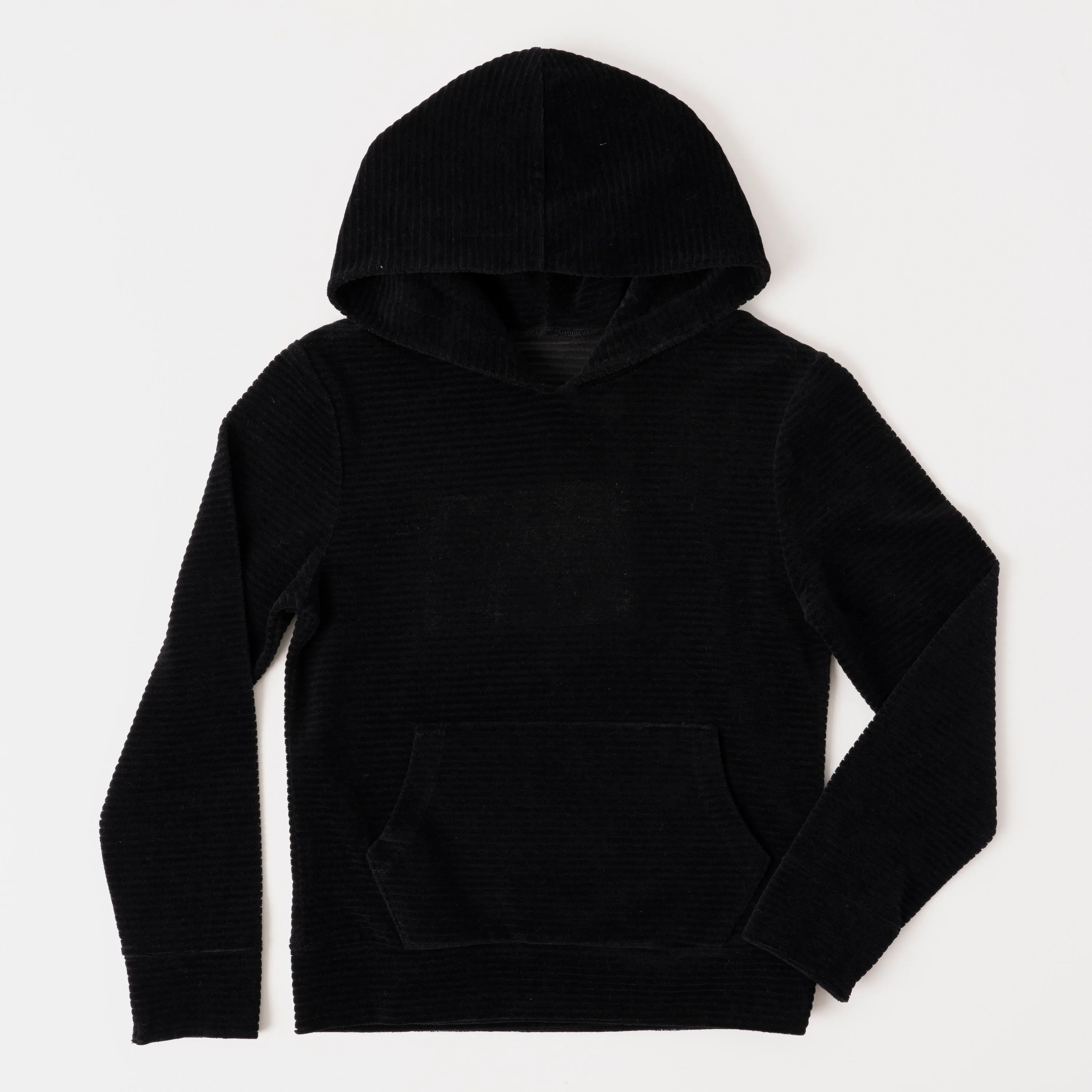 Rib Velour Hoodie