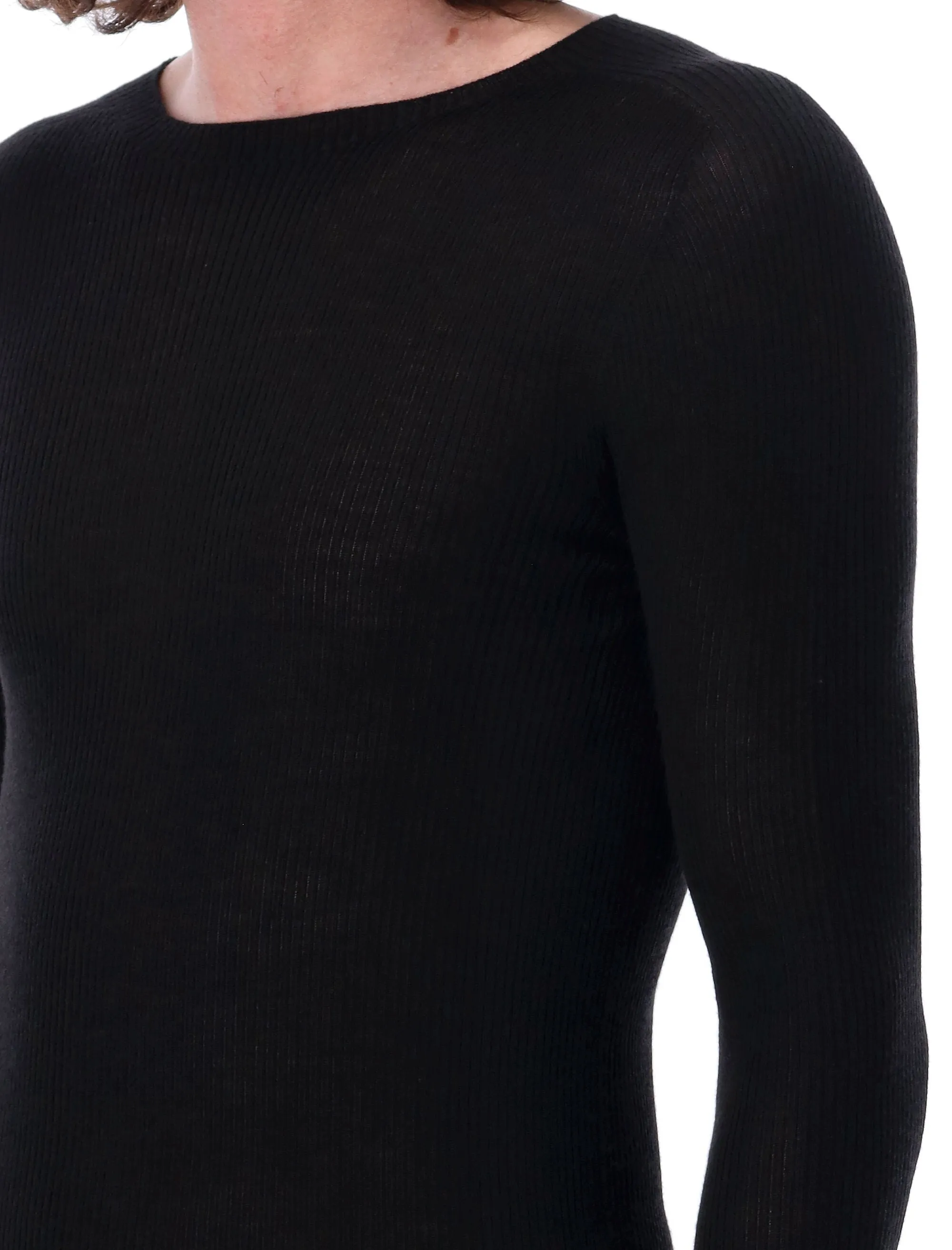 RIBBED ROUND NECK