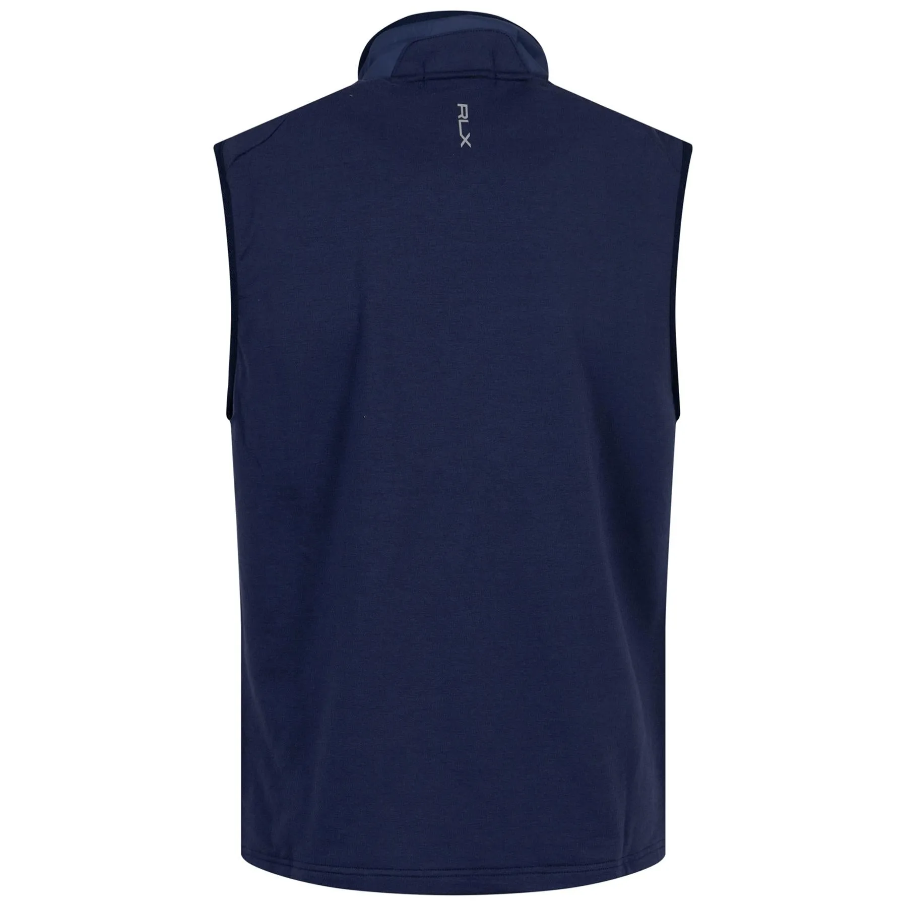 RLX Classic Fit Full Zip Cool Wool Hybrid Gilet Navy SS24