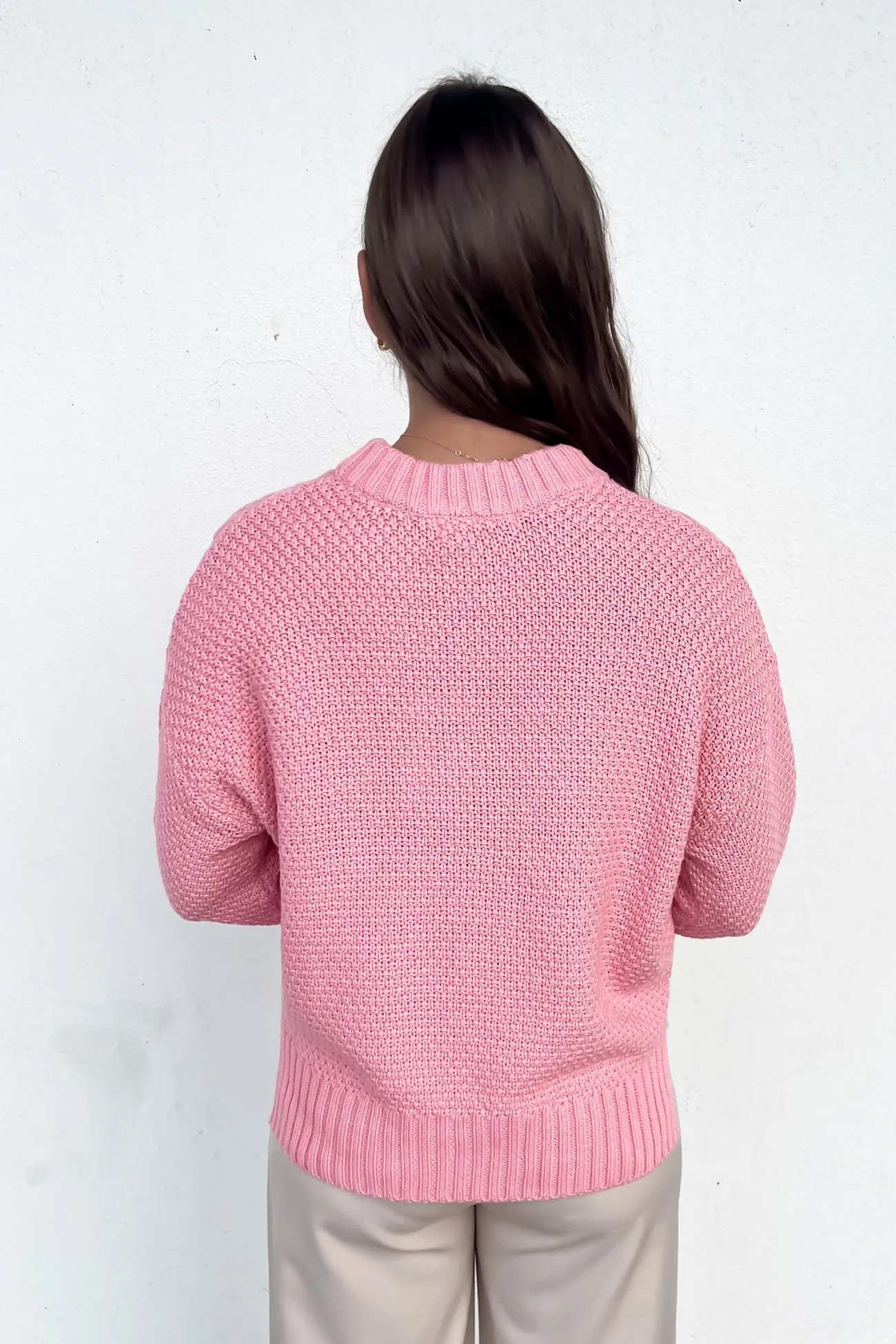 Rue Knit Sweater Pink