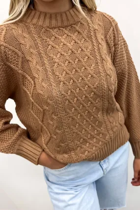 Rue Knit Sweater Tan