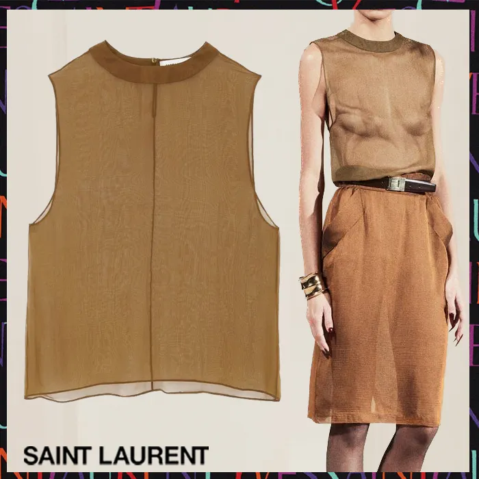 Saint Laurent Silk Plain Tanks & Camisoles - Exclusive FX Advantage