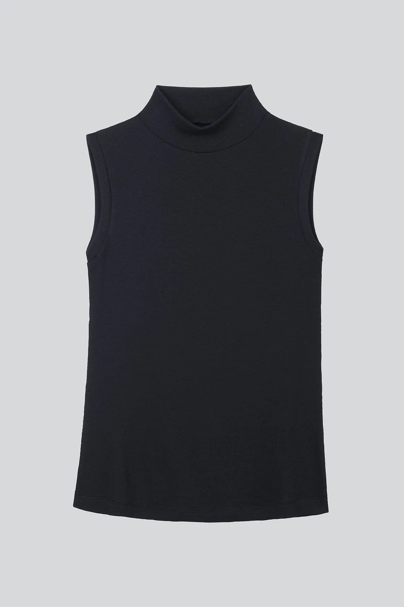 Sleeveless Mock Neck Micro Modal Top