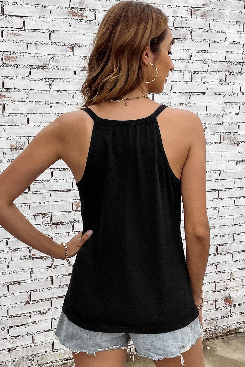 Sleeveless Round Neck Tank