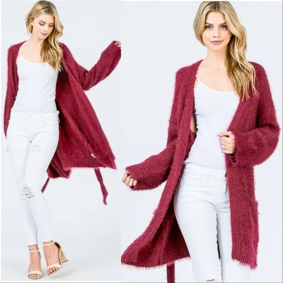 Soft Fuzzy Cardigan - CINDY