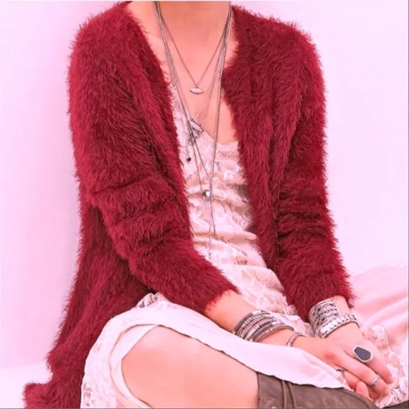 Soft Fuzzy Cardigan - CINDY