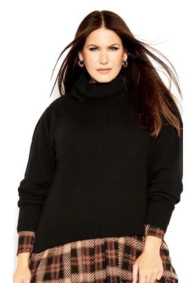 Softly Sweet Sweater - black