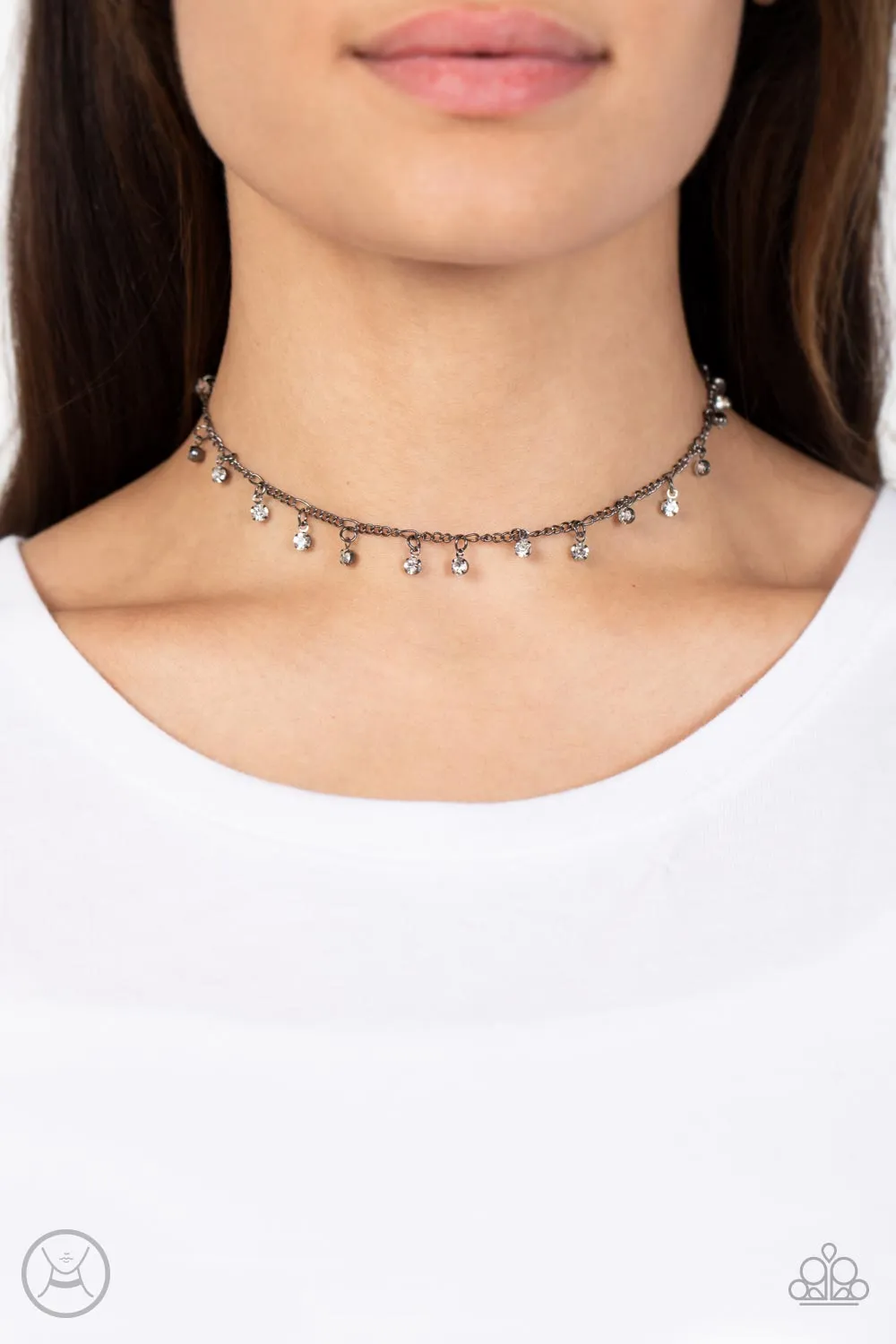 SPARKLE Black Choker Necklace