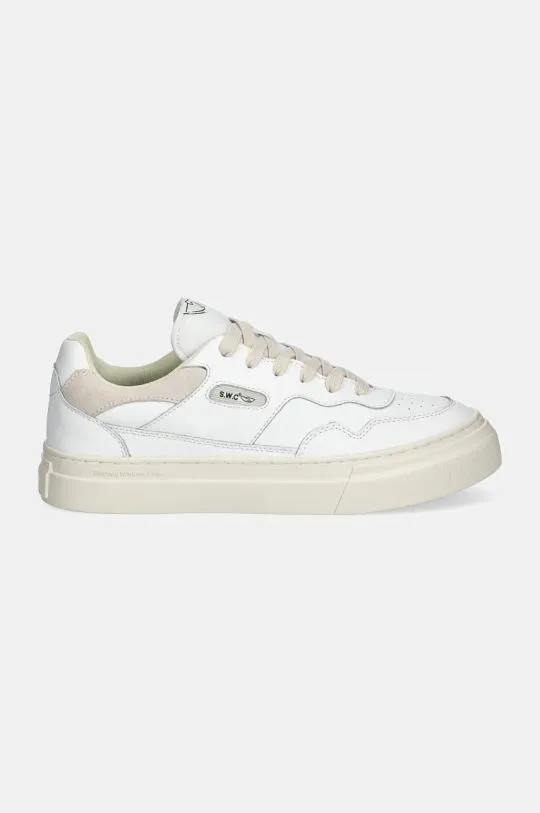 Stepney Workers Club leather sneakers Pearl Leather white color YA20500