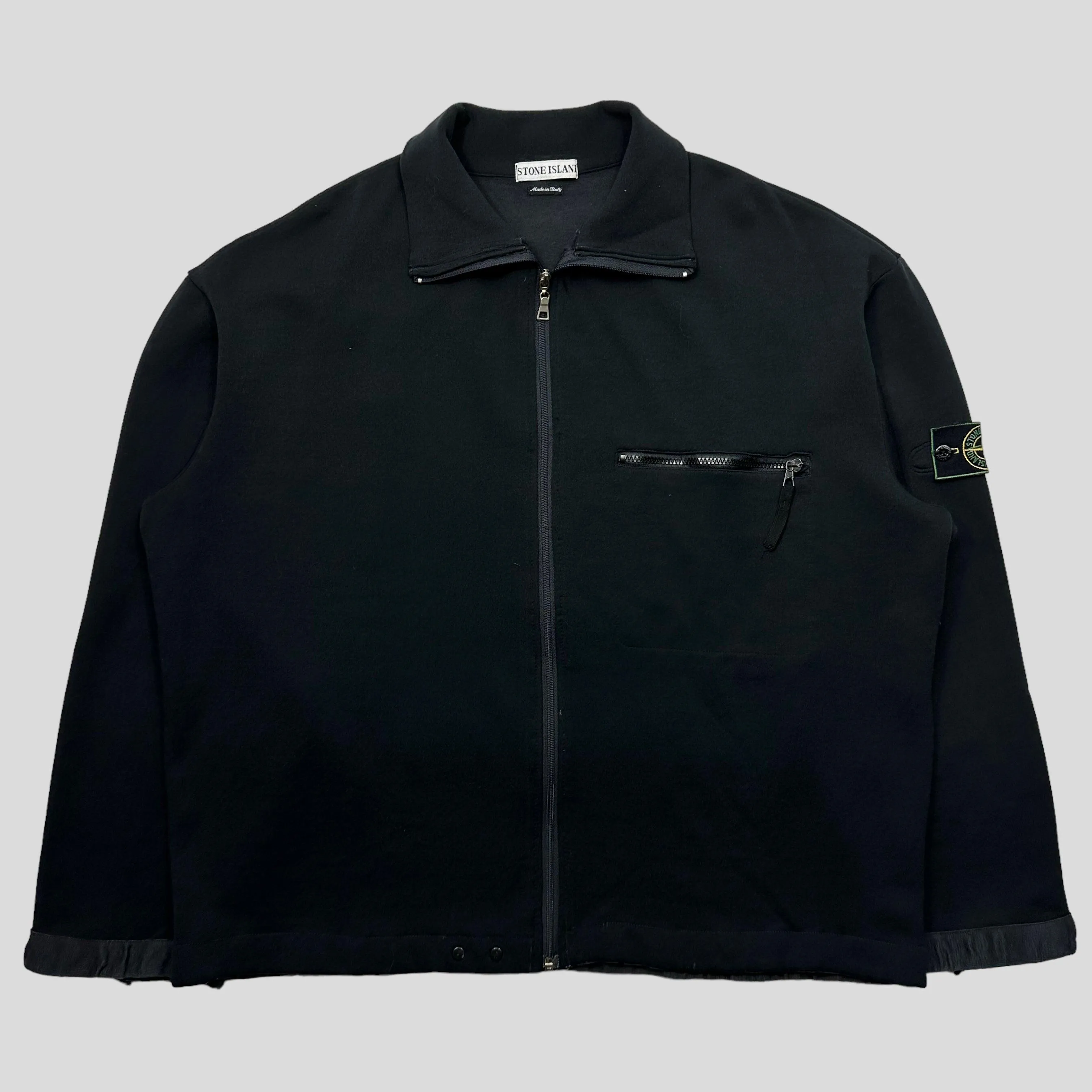 Stone Island 1997 Collared Zip-up Fleece Jacket - 2XL/3XL