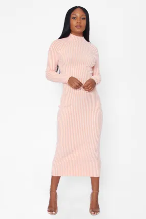 Stylish Knitted Midi Dress - Perfect for Any Occasion