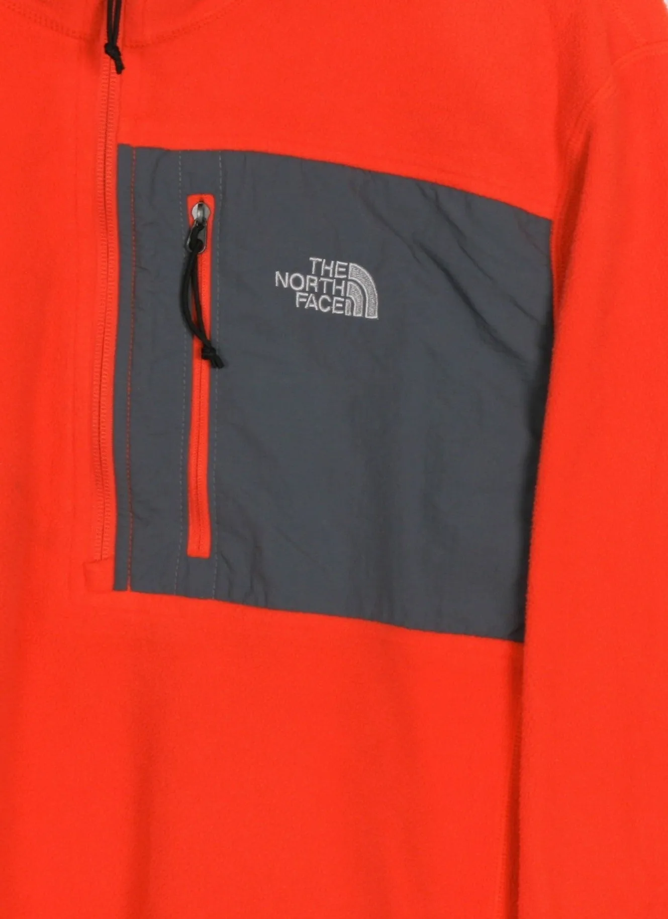 The North Face Orange Fleece 1/4 Zip - Size Medium