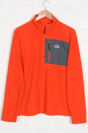 The North Face Orange Fleece 1/4 Zip - Size Medium