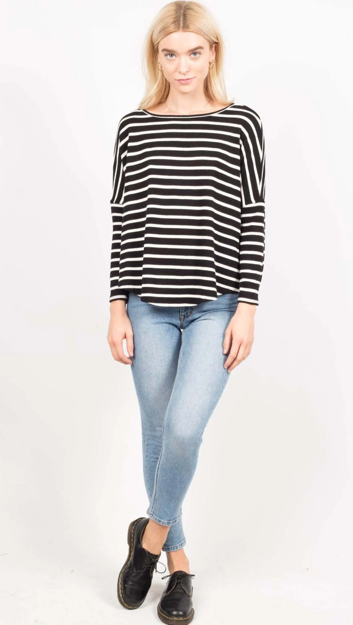 Tom Sweater - Black/White Stripe