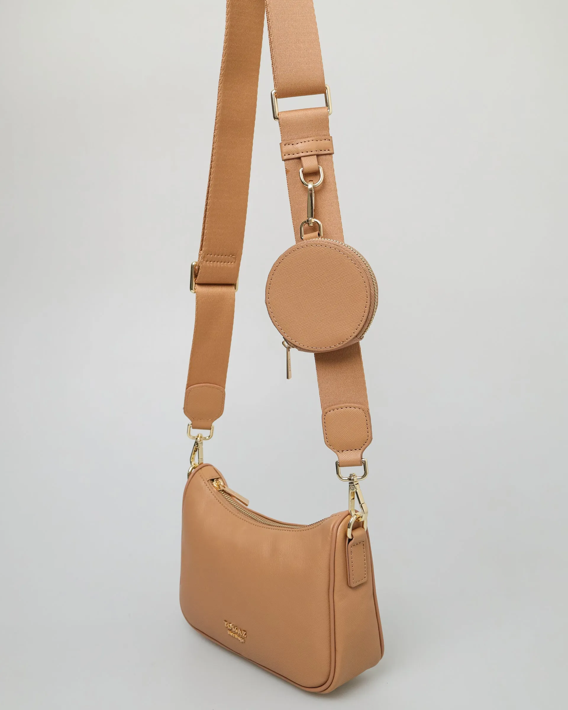 Tomaz BL177 Ladies Crescent Bag - Beige - Buy Online