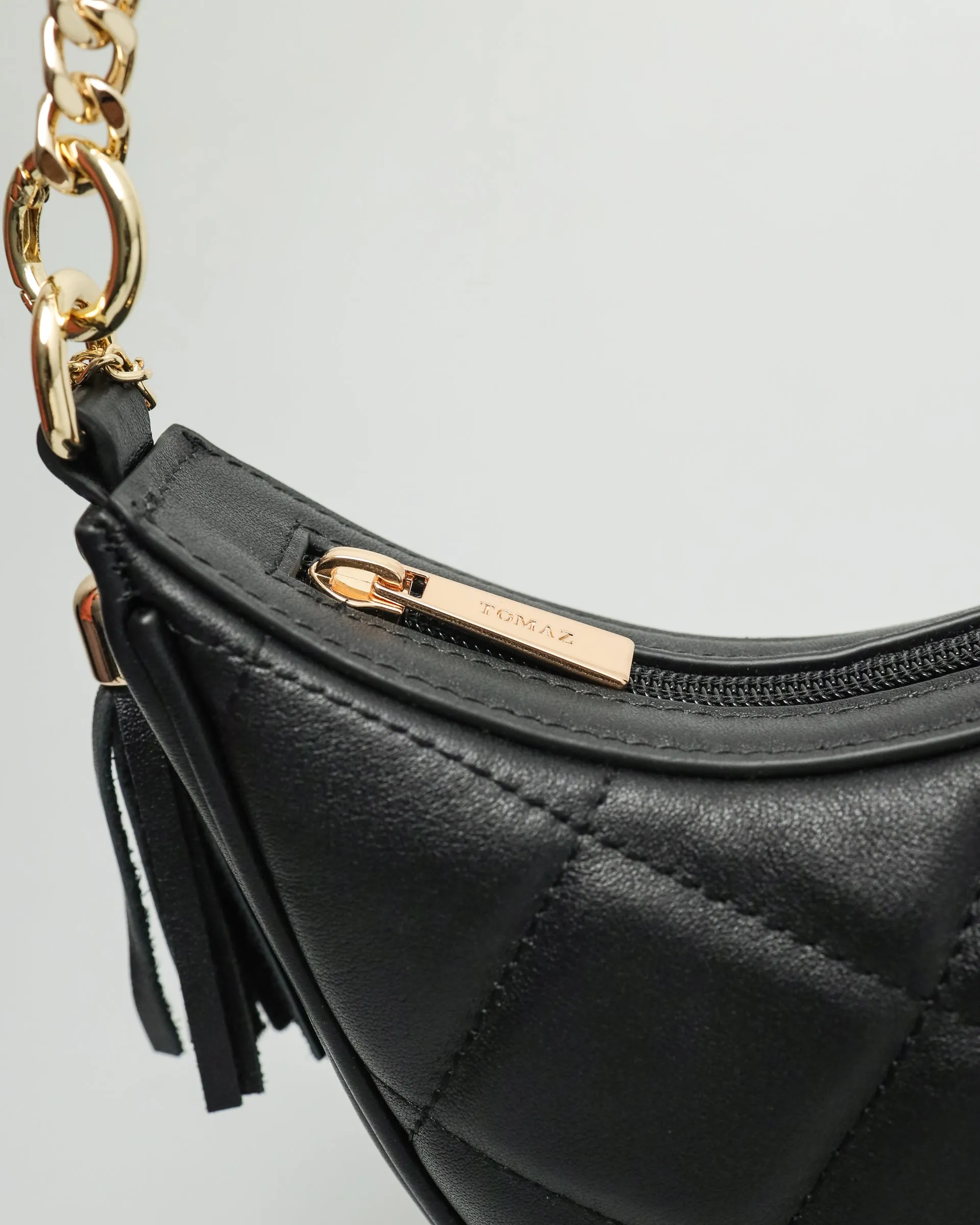 Tomaz ladies crescent bag black