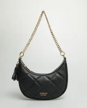 Tomaz ladies crescent bag black