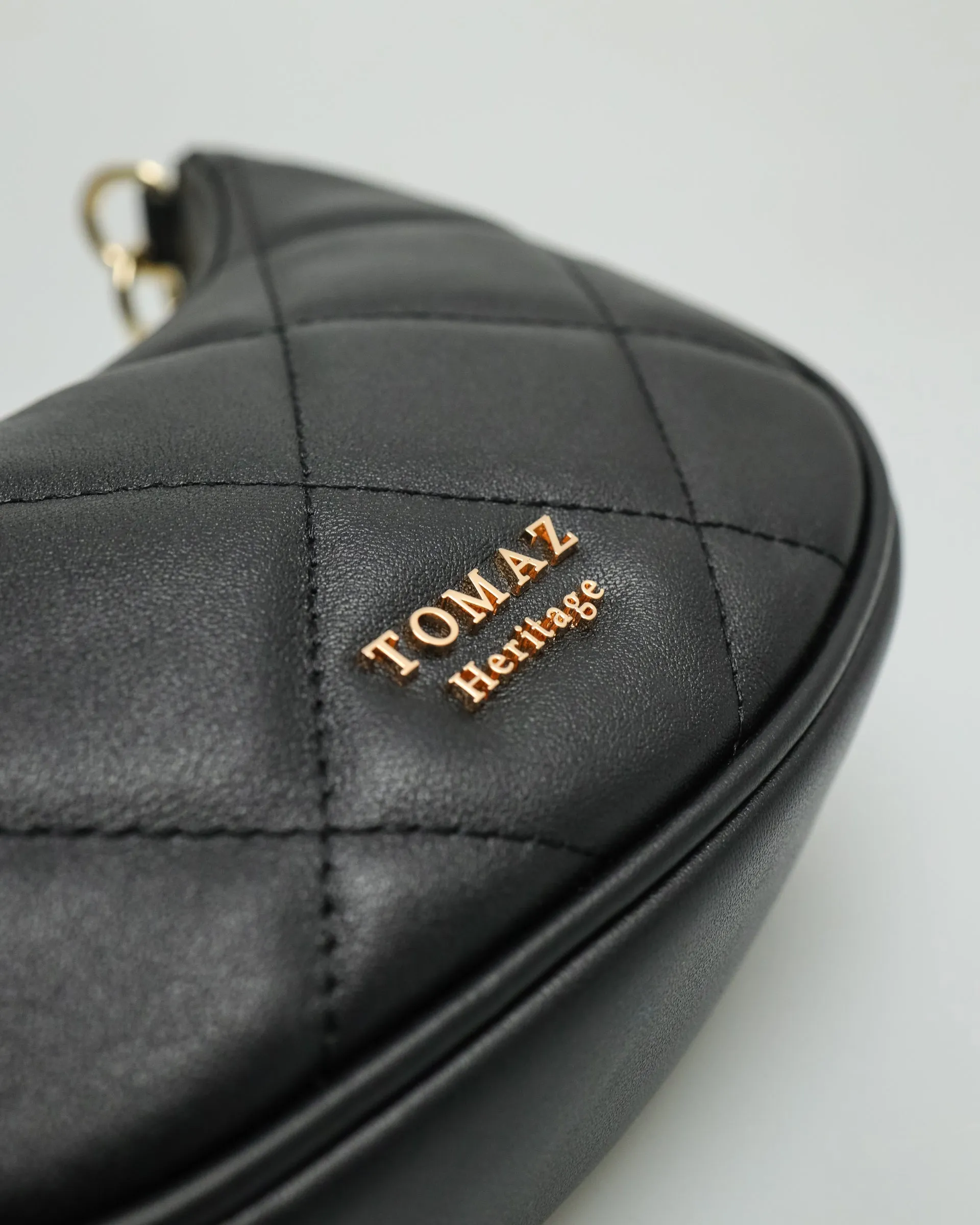 Tomaz ladies crescent bag black