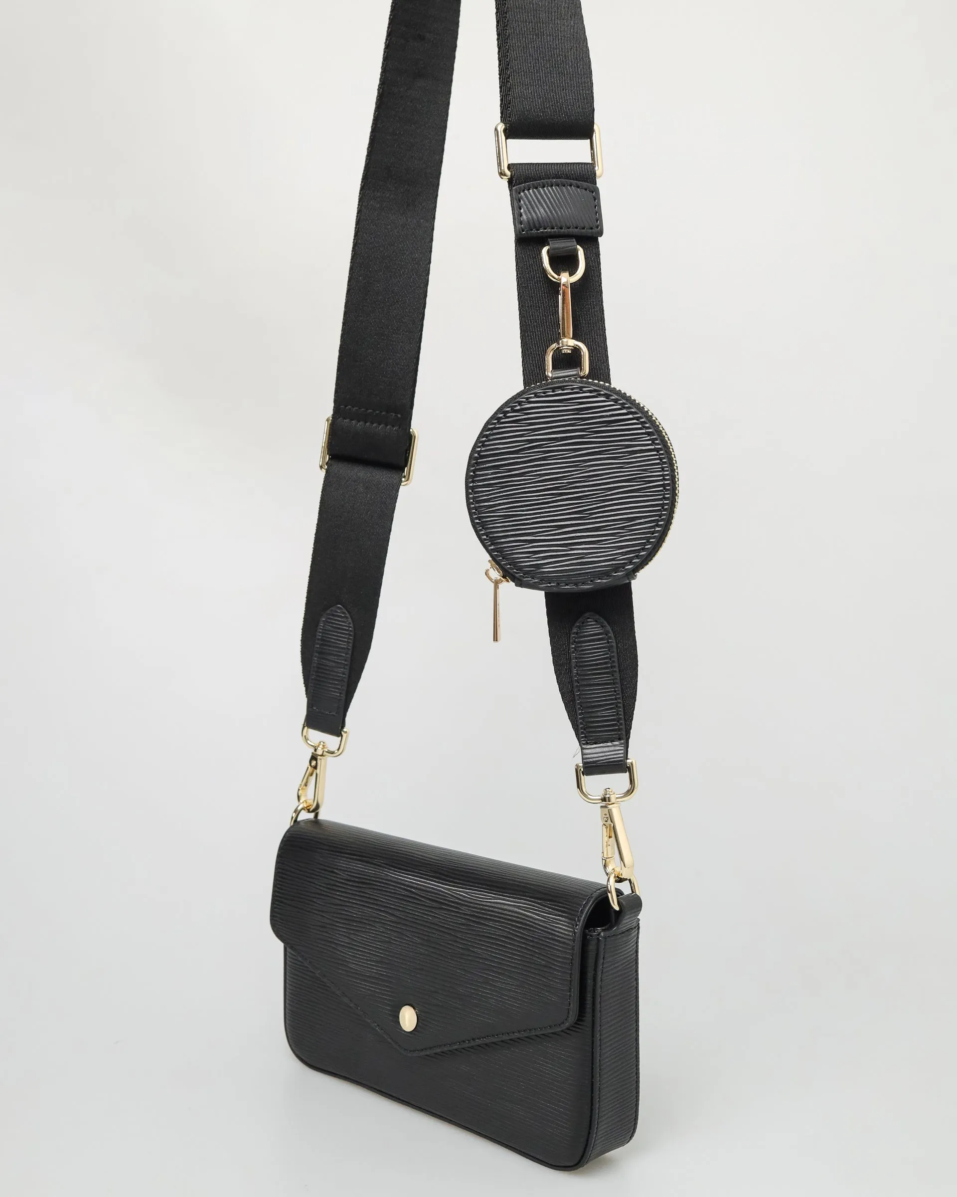 Tomaz Ladies Envelope Slingbag Black