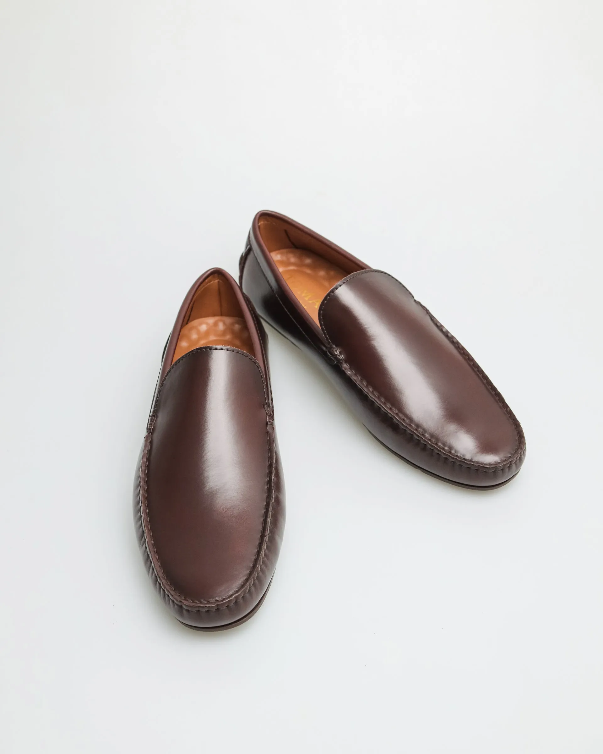 Tomaz Men's Moccasins - Plain Coffee