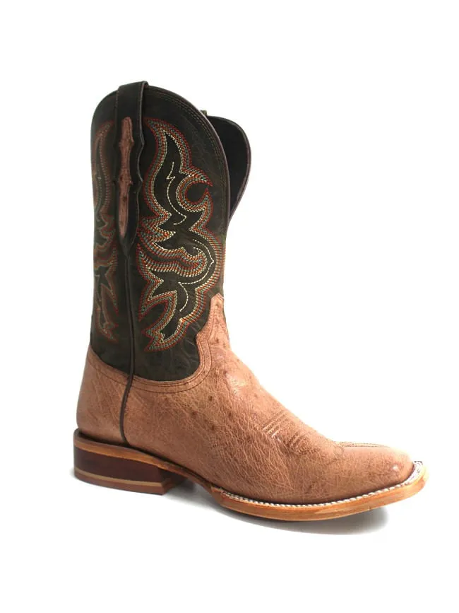 Tony Lama rum smooth ostrich boots