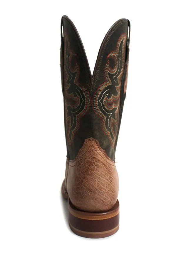 Tony Lama rum smooth ostrich boots