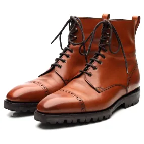 'Urban Commando' Tan Brown Leather Boots UK 6 F