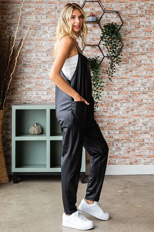 Vegan Leather Jumpsuit or Vegan Leather Jumpsuit Online