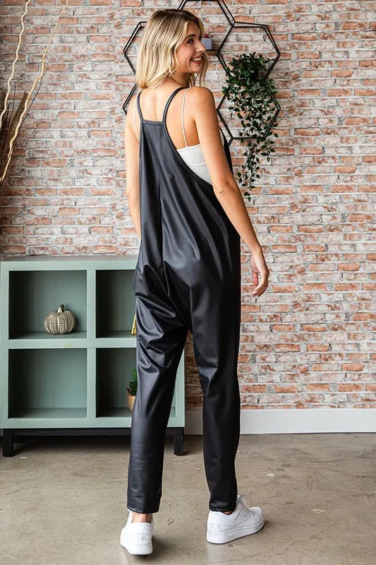 Vegan Leather Jumpsuit or Vegan Leather Jumpsuit Online