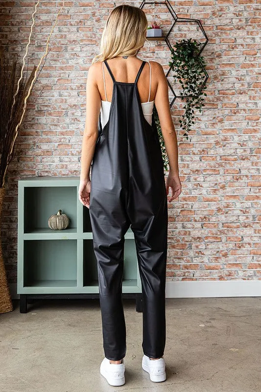 Vegan Leather Jumpsuit or Vegan Leather Jumpsuit Online